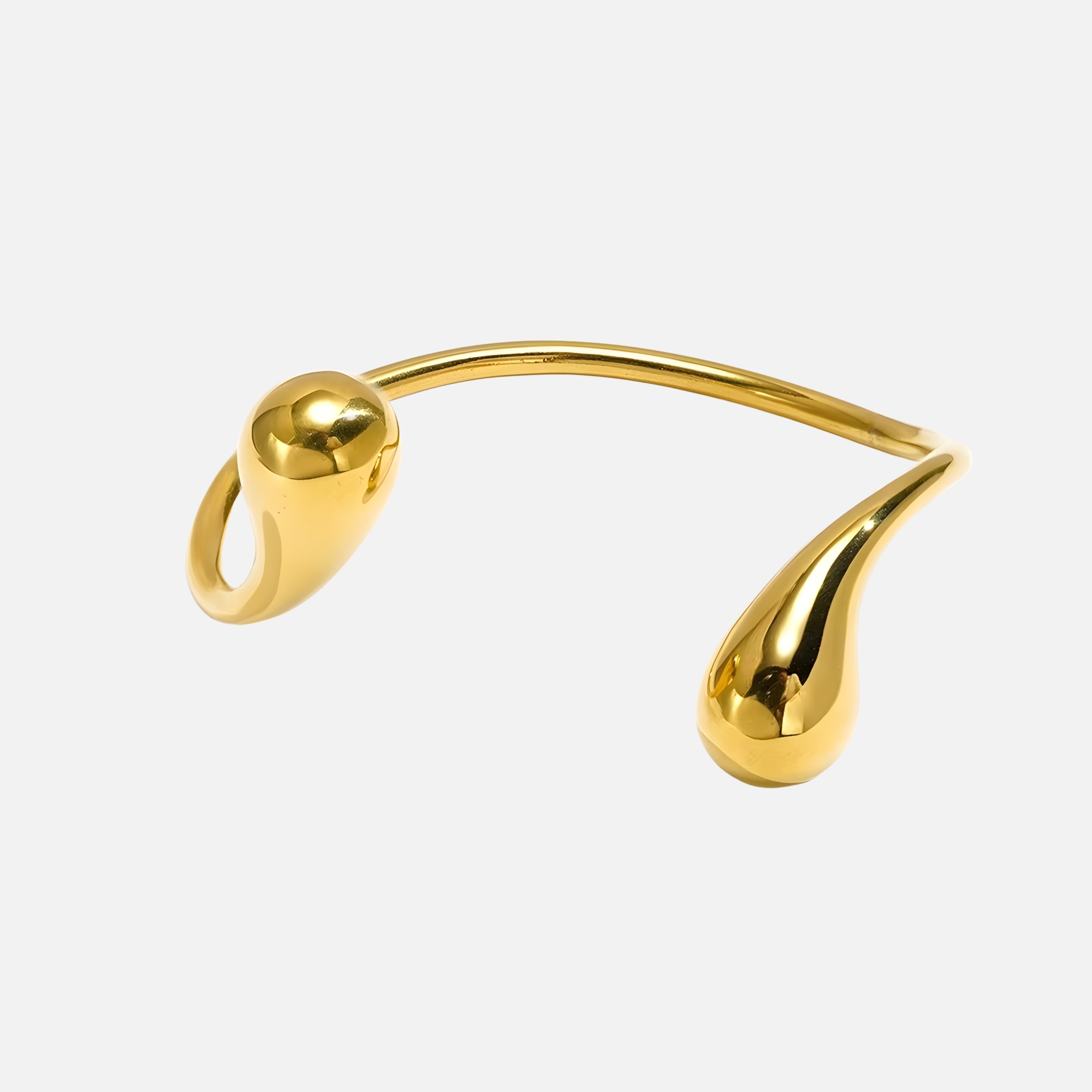 Irregular Cuff Gold Bracelet Nova