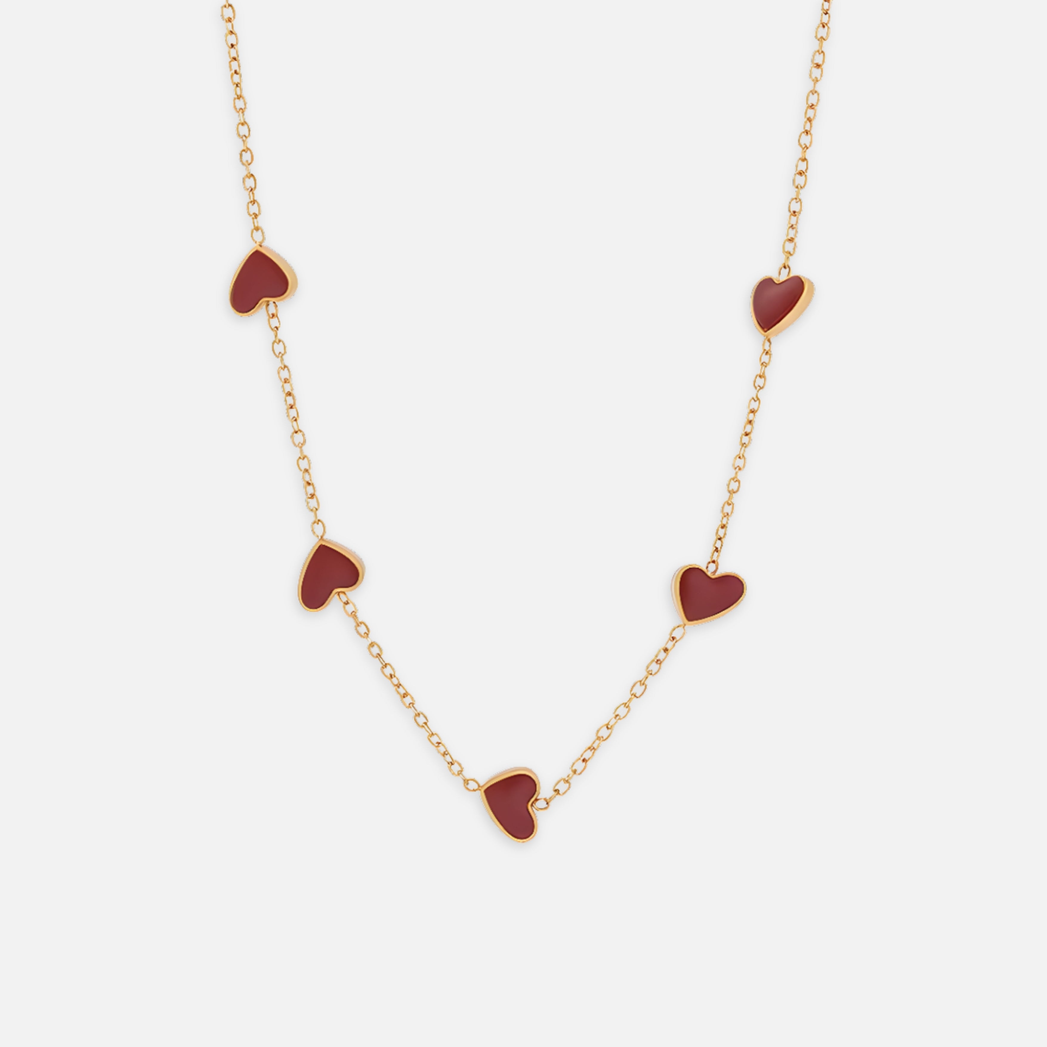 Iris Heart Necklace