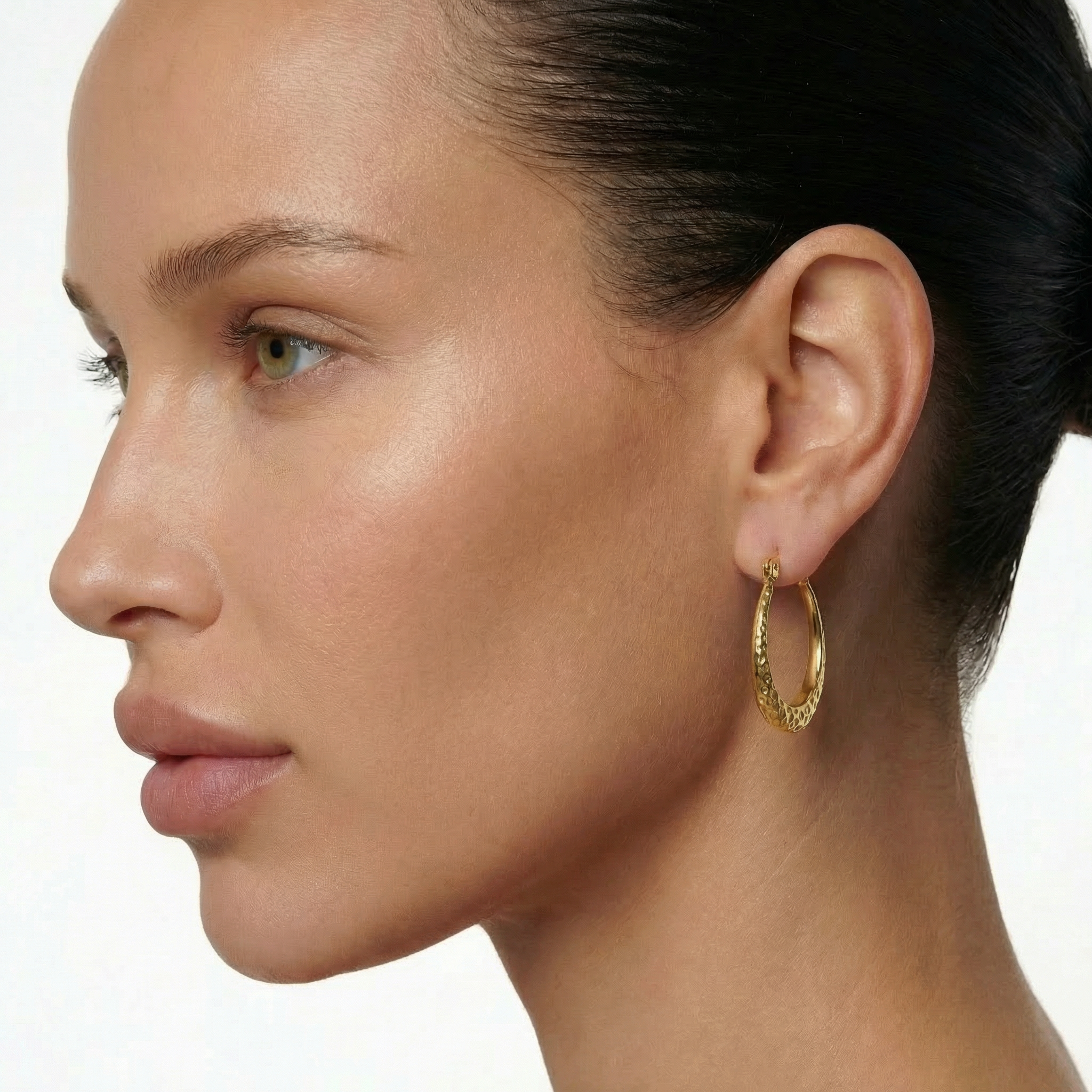 Texture Hoop Earrings