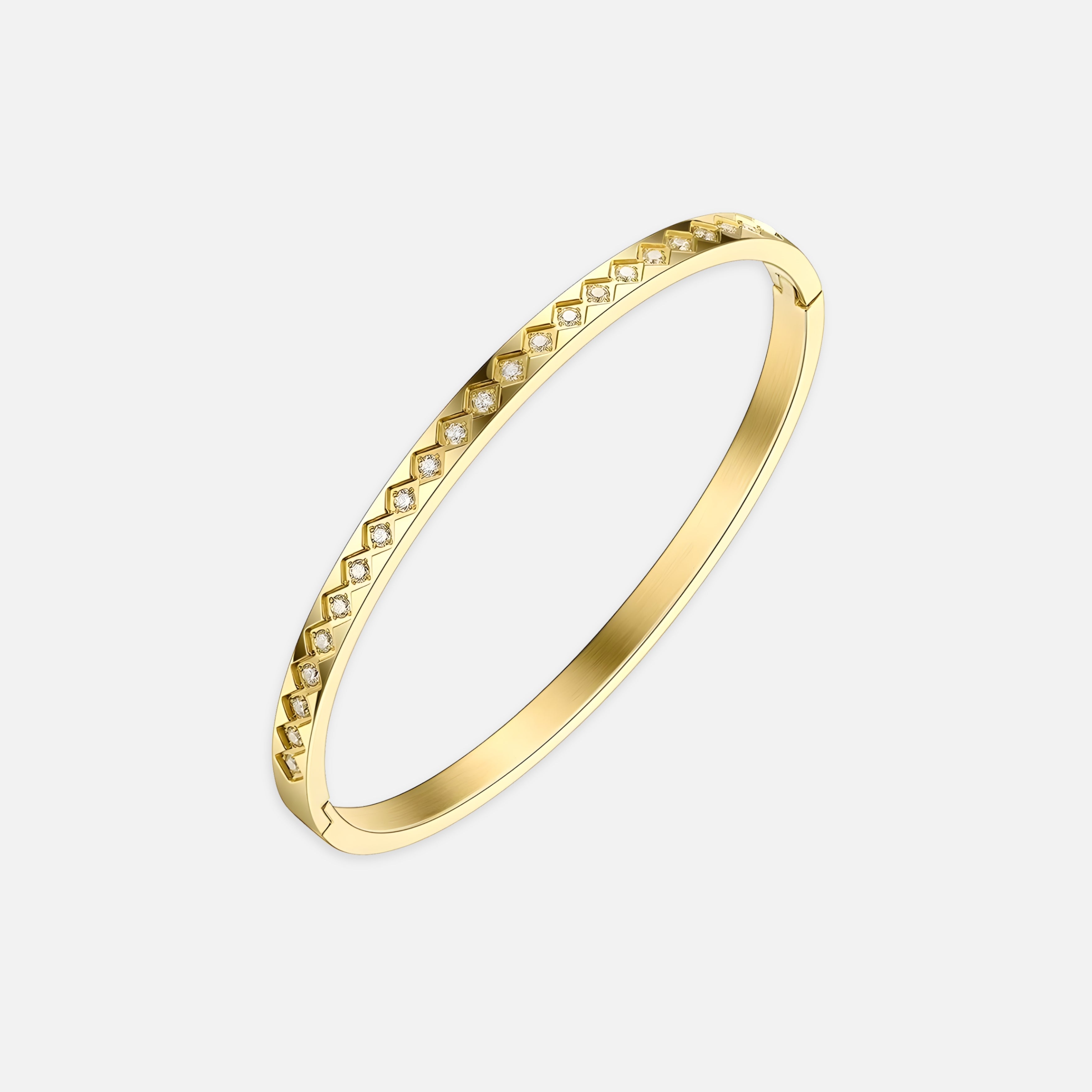 Glimmer Crystal Bangle Bracelet