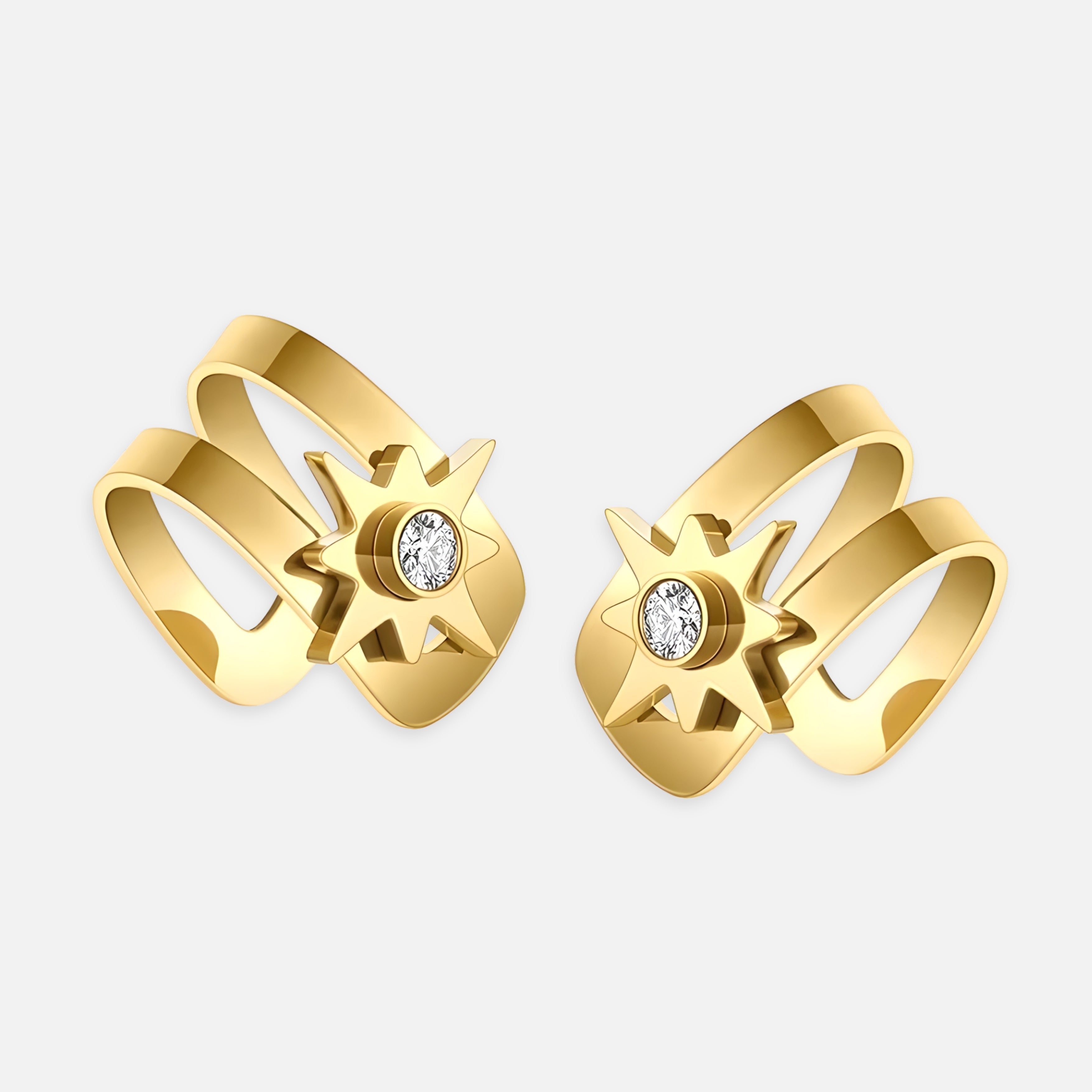 Star Cuff Earrings