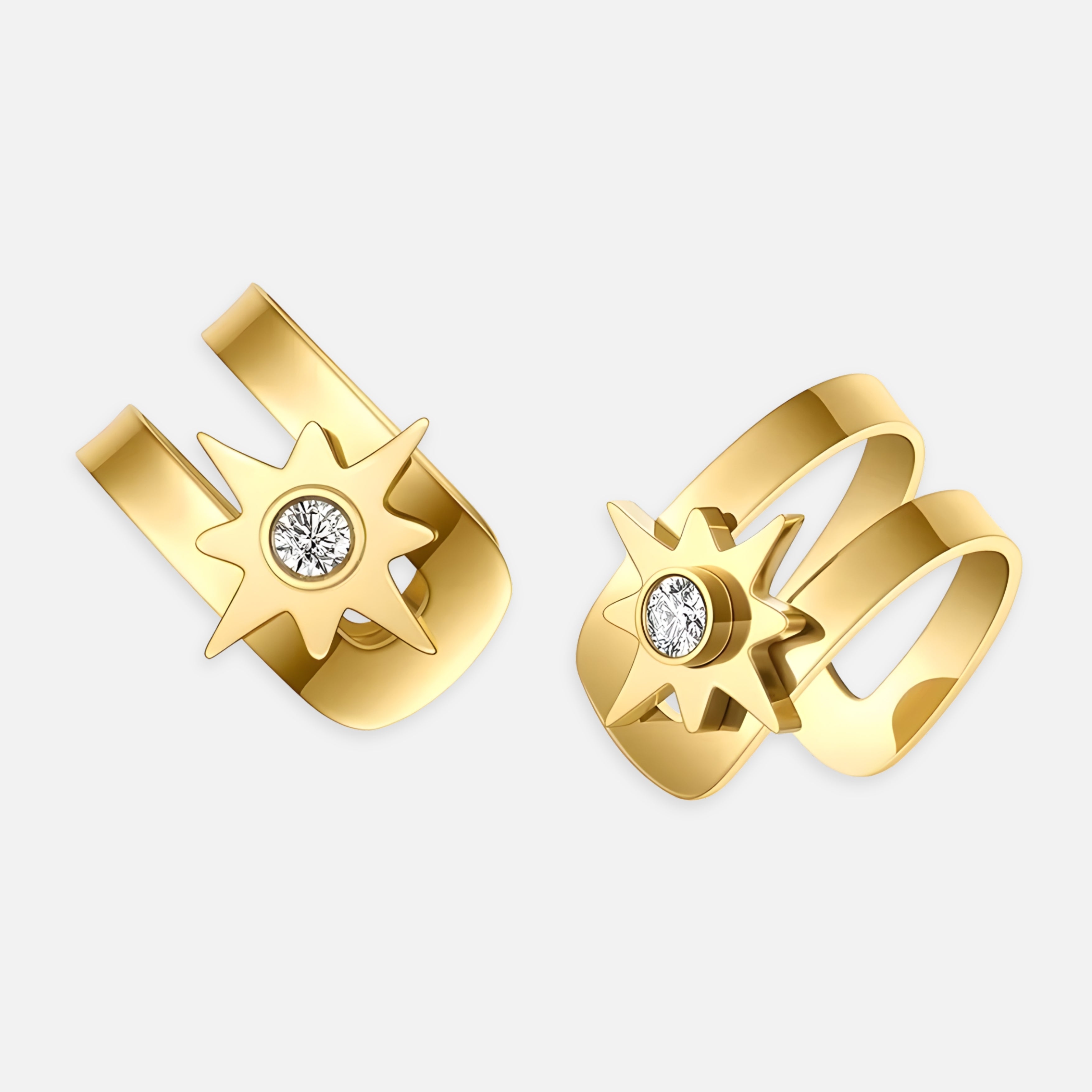 Star Cuff Earrings