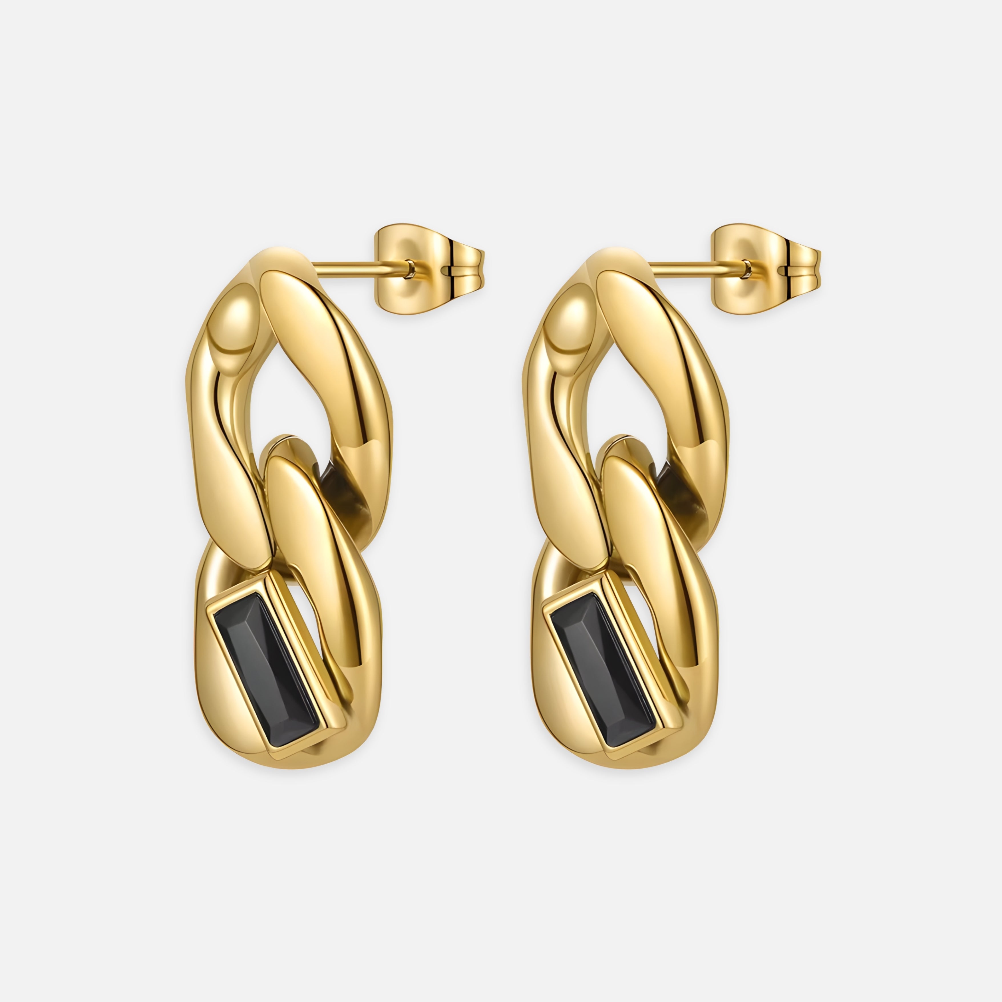 Black Zircon Earrings