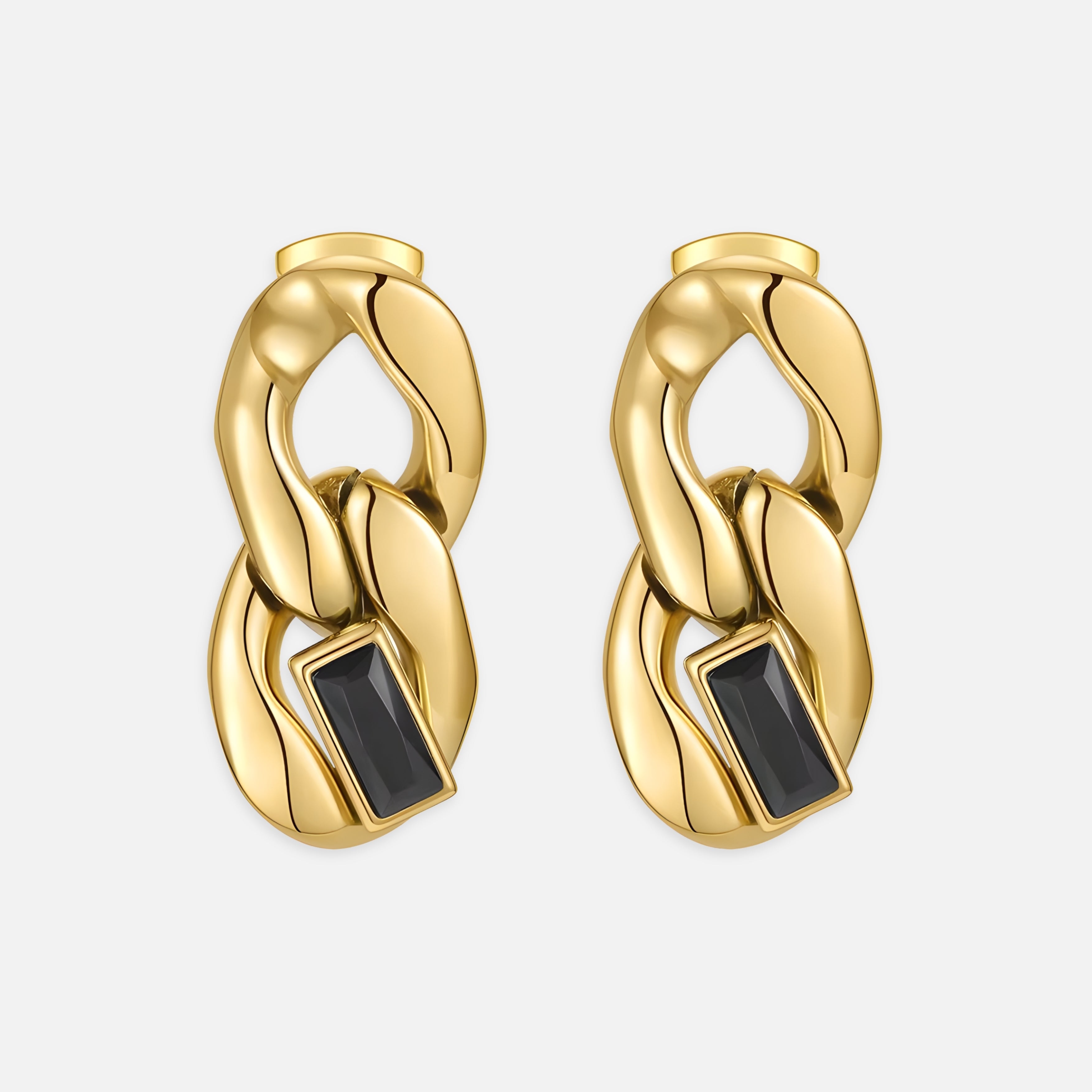 Black Zircon Earrings