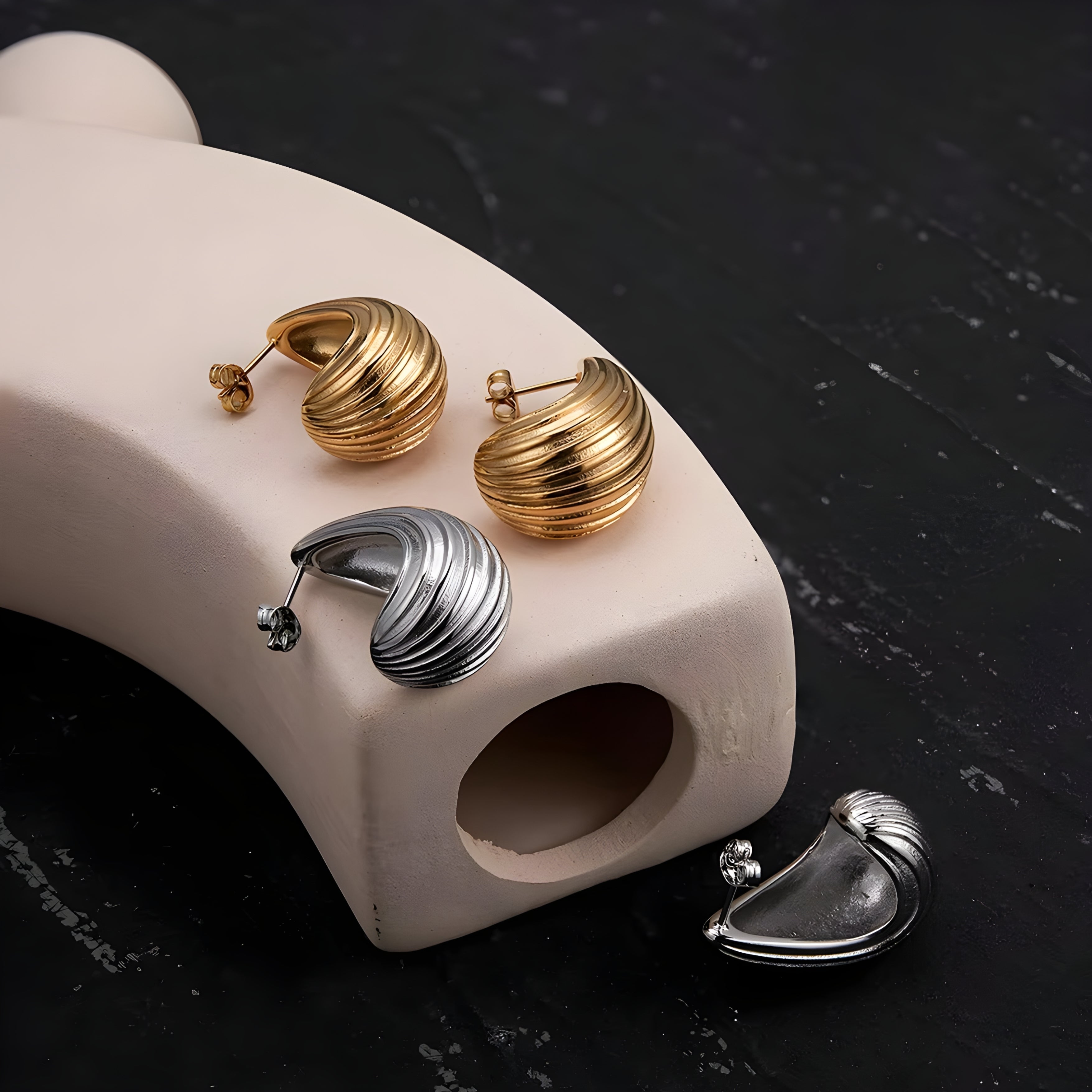 Aurea Twilight Gold Earrings