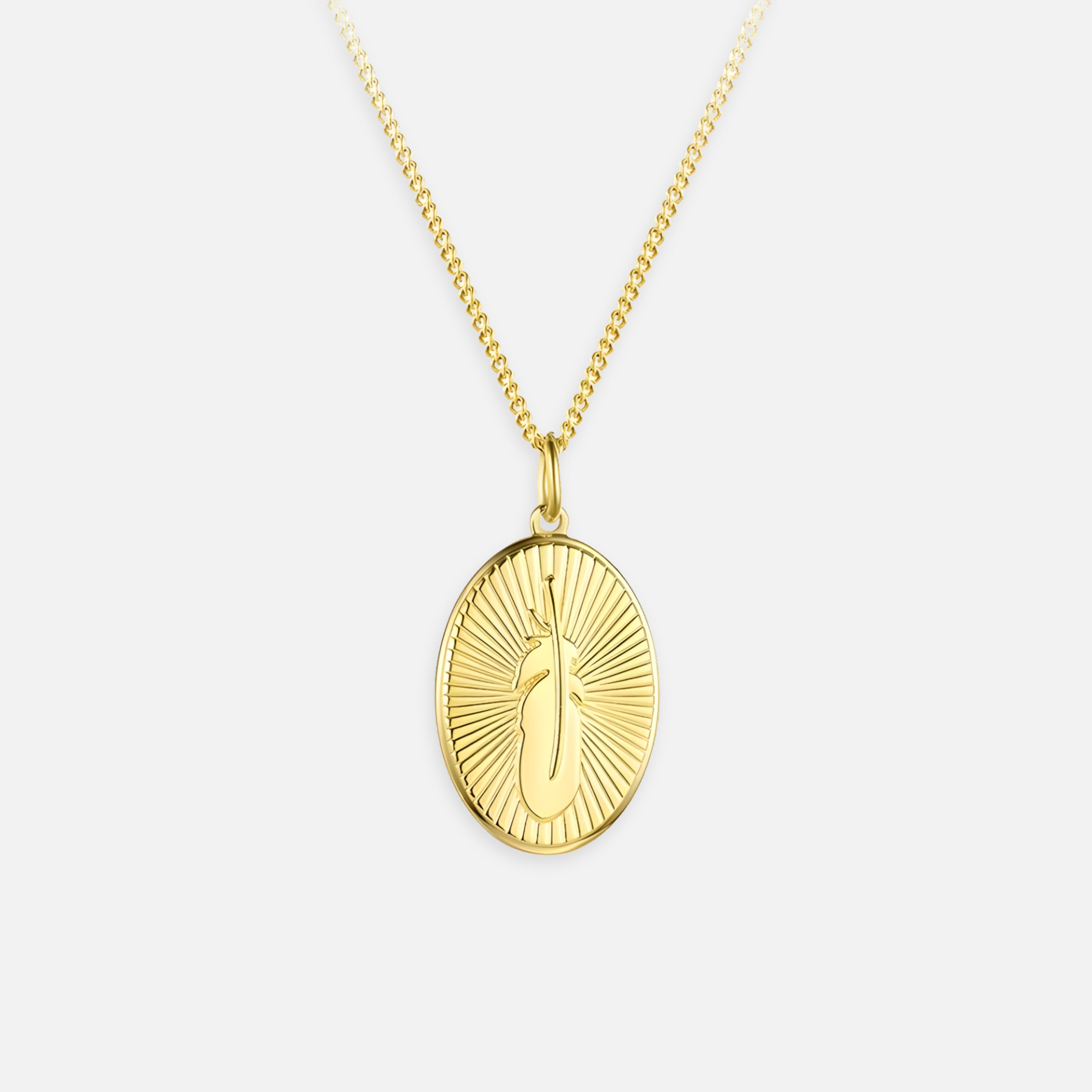 Serapha Feather Pendant Necklace