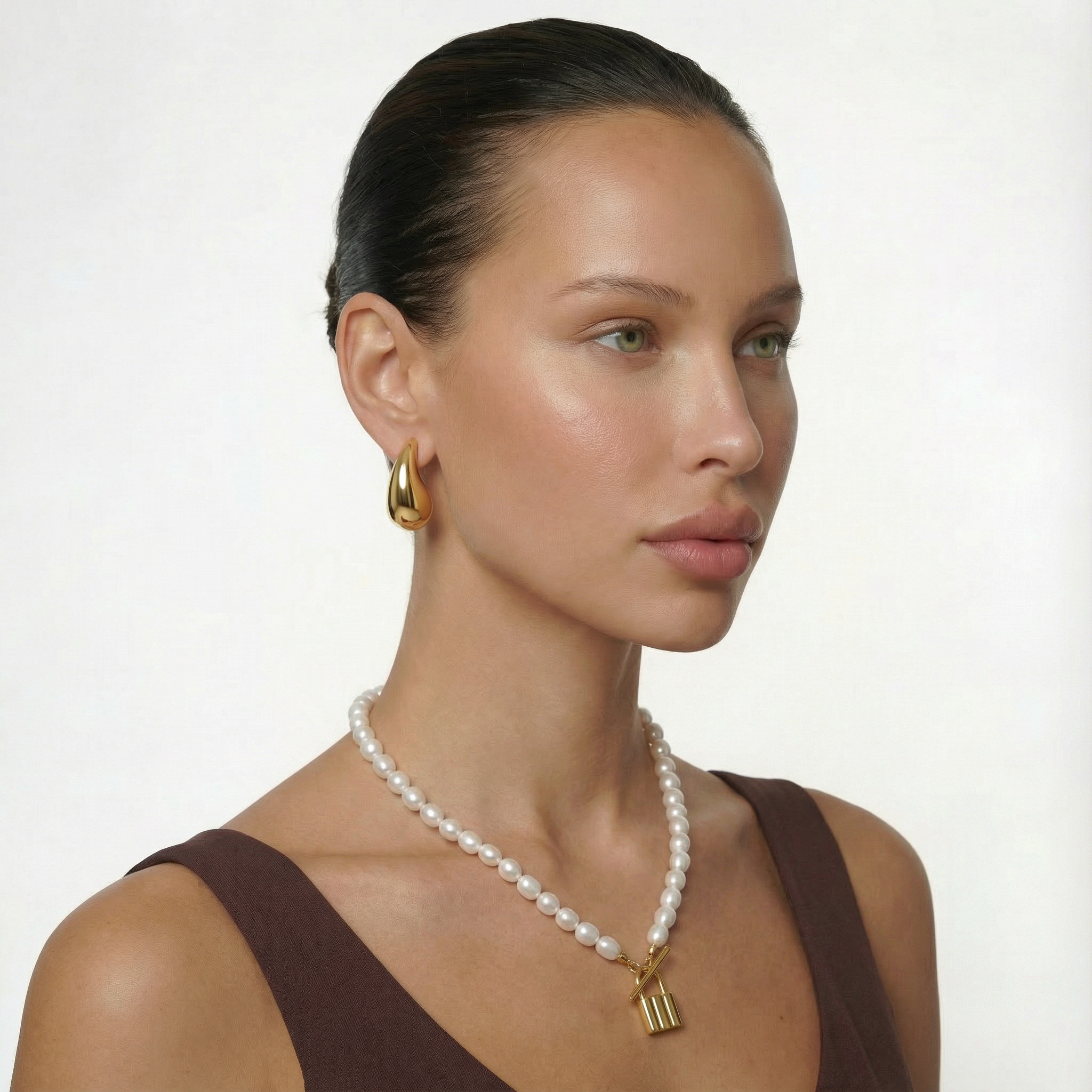 Teardrop Stud Earrings