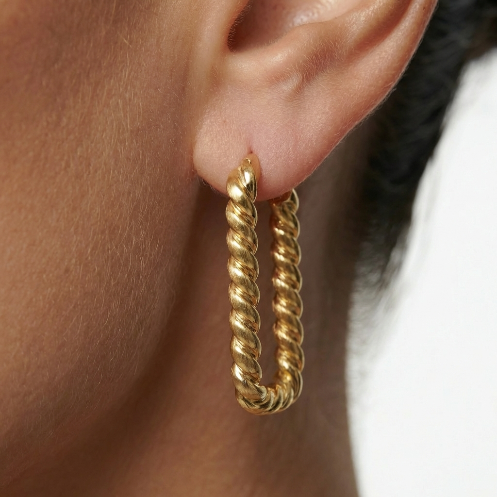 ROPE Twisted Earrings