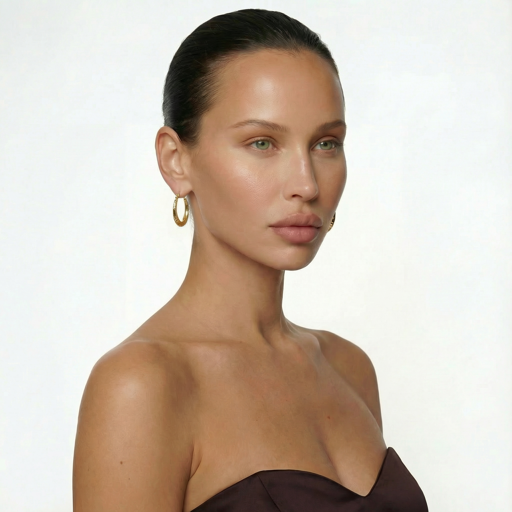 Texture Hoop Earrings