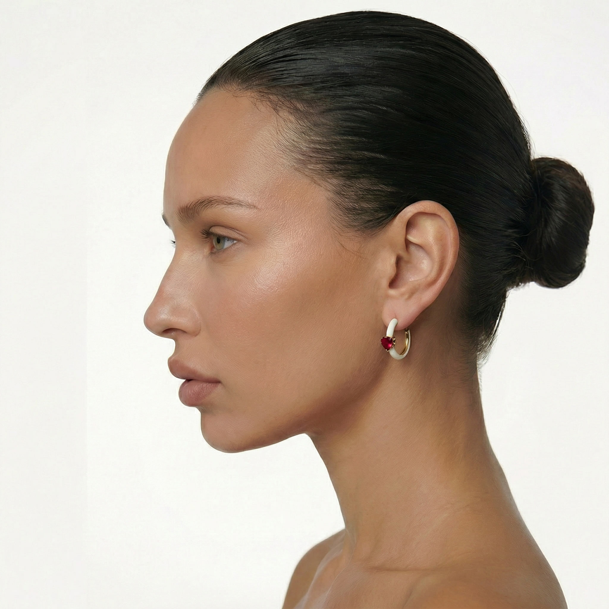 Amora Heart Gold Earrings